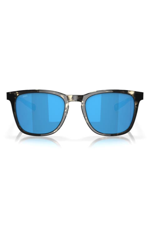 Sullivan 53mm Mirrored Square Sunglasses