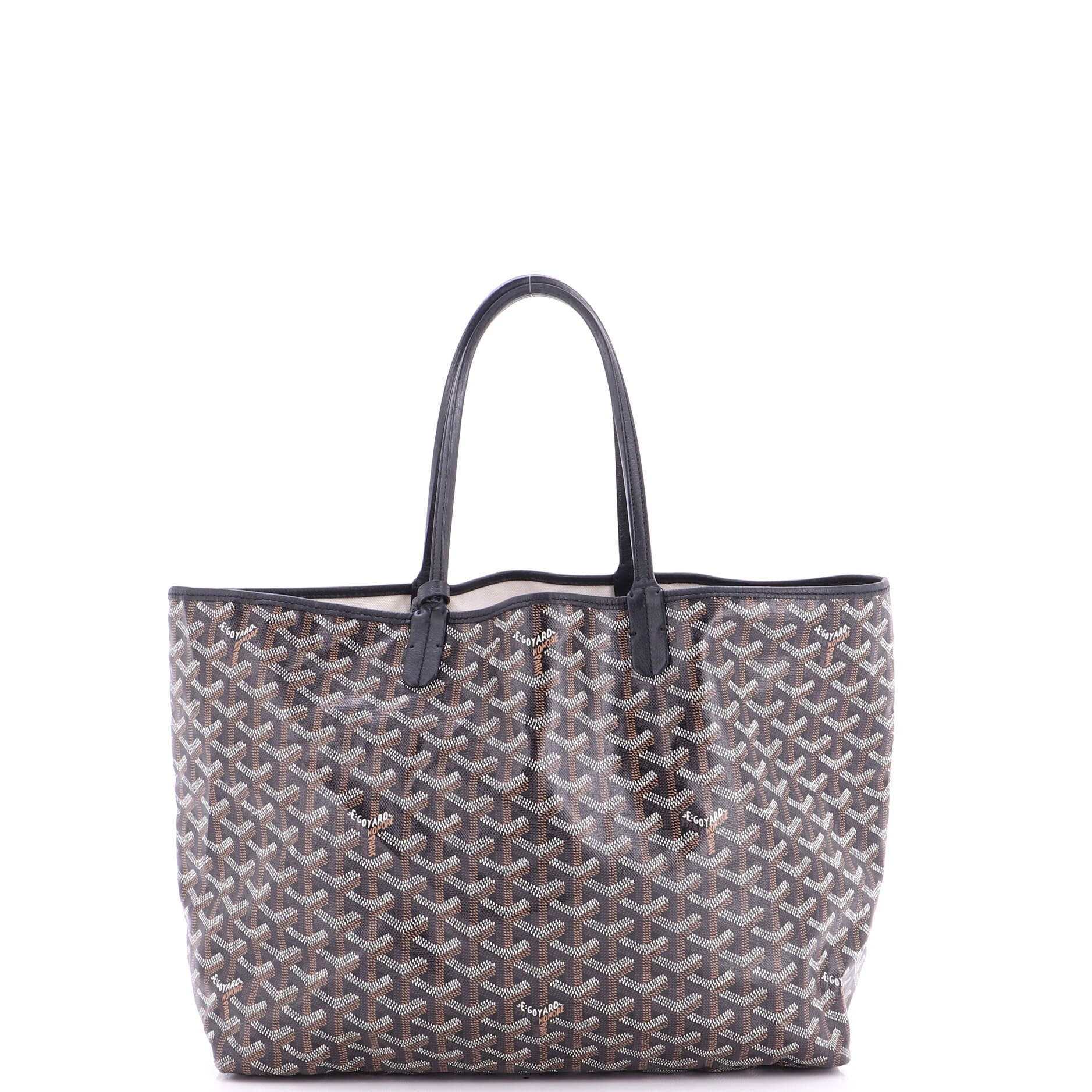 Pre-Owned Goyard Saint Louis Tote Coated Canvas PM, Alternate, color, Black