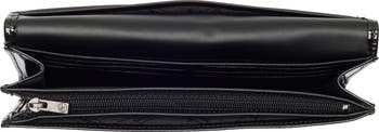Patent Leather Flap Wallet