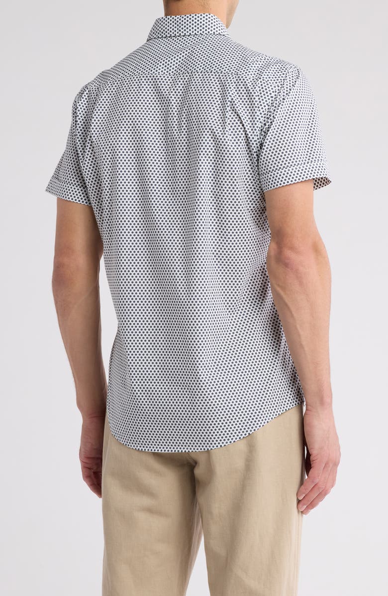 Rodd & Gunn Downey Hill Short Sleeve Cotton Button-Up Shirt, Alternate, color, Blue