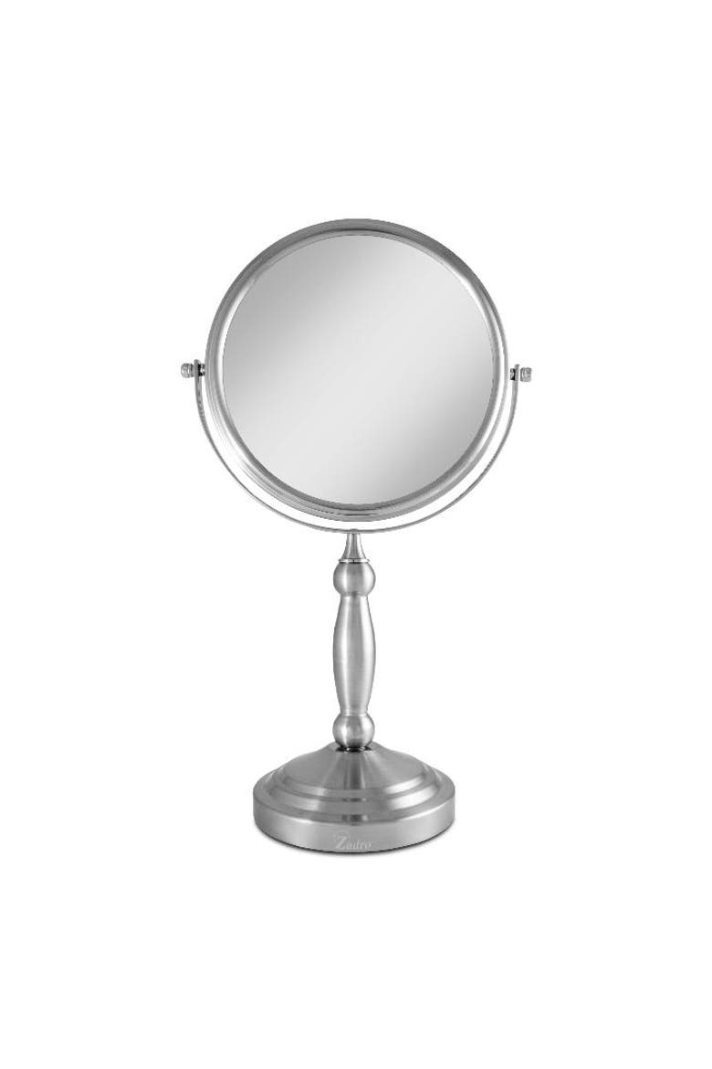 Makeup Mirror with 10X/1X Magnifications, Main, color, Satin Nickel