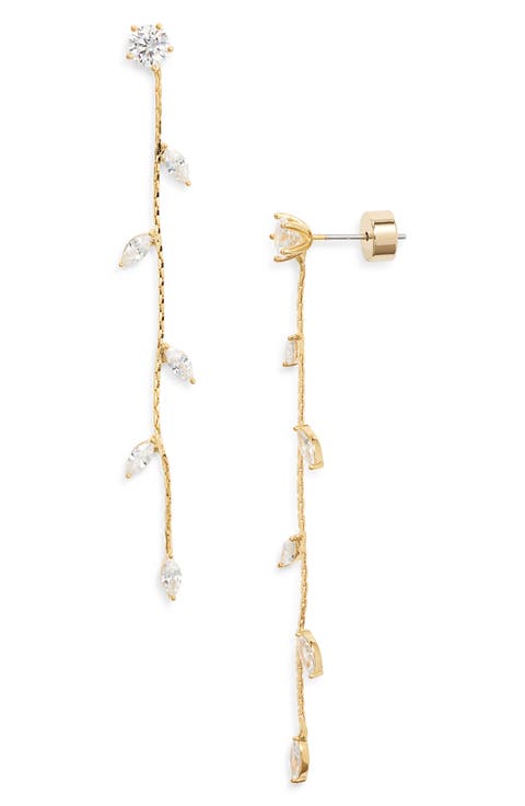 [LLOYD] 韓国アクセ☆14K Gold☆Basic Long Drop Earrings 14K 9K Minimalist Long Chain Earrings, Long Chain Dangle