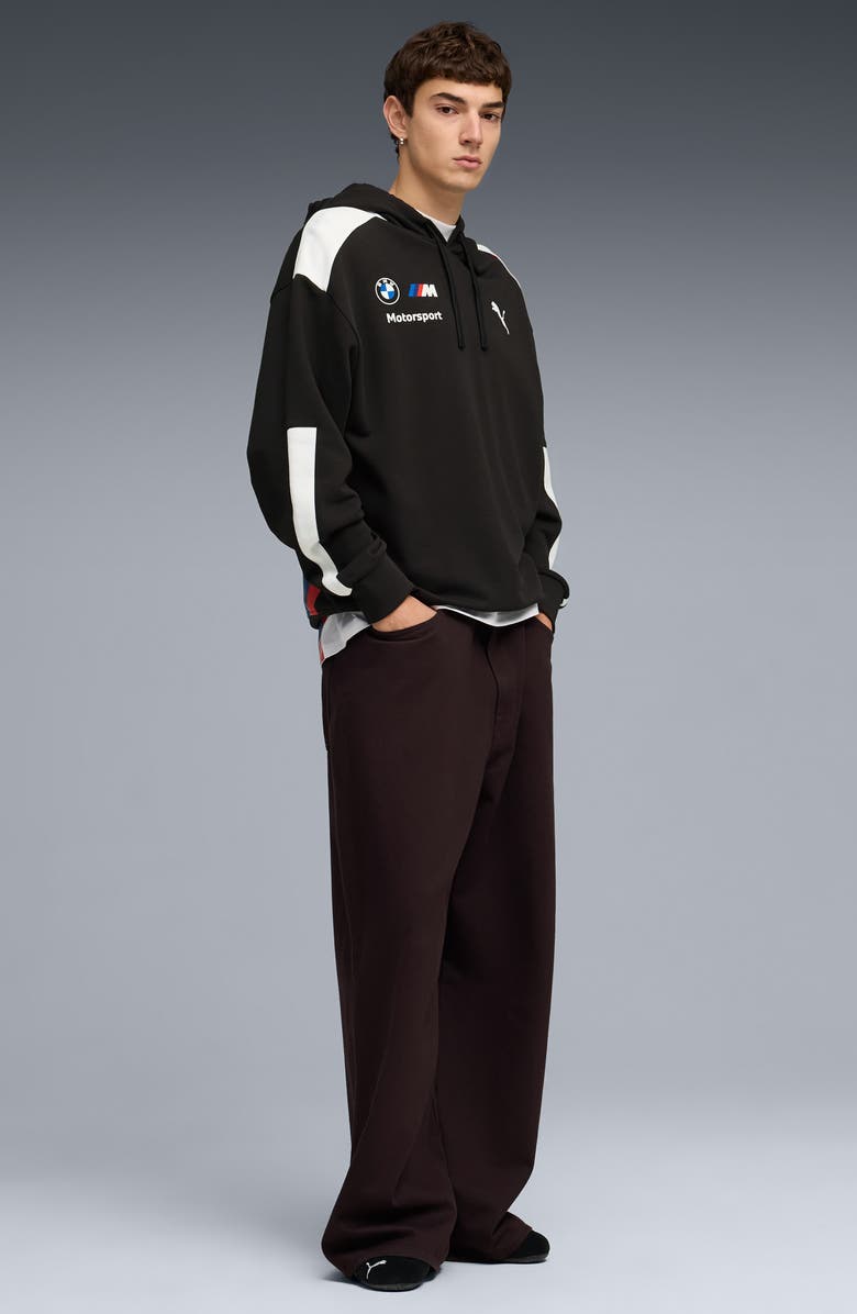 PUMA x BMW Replica Drivers Cotton Graphic Hoodie, Alternate, color, Puma Black