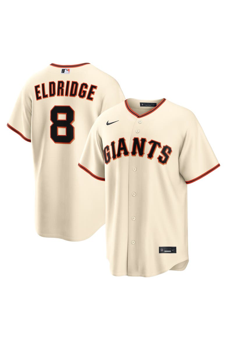 Men's Nike Bryce Eldridge Cream San Francisco Giants Home Replica Jersey, Main, color, Cream