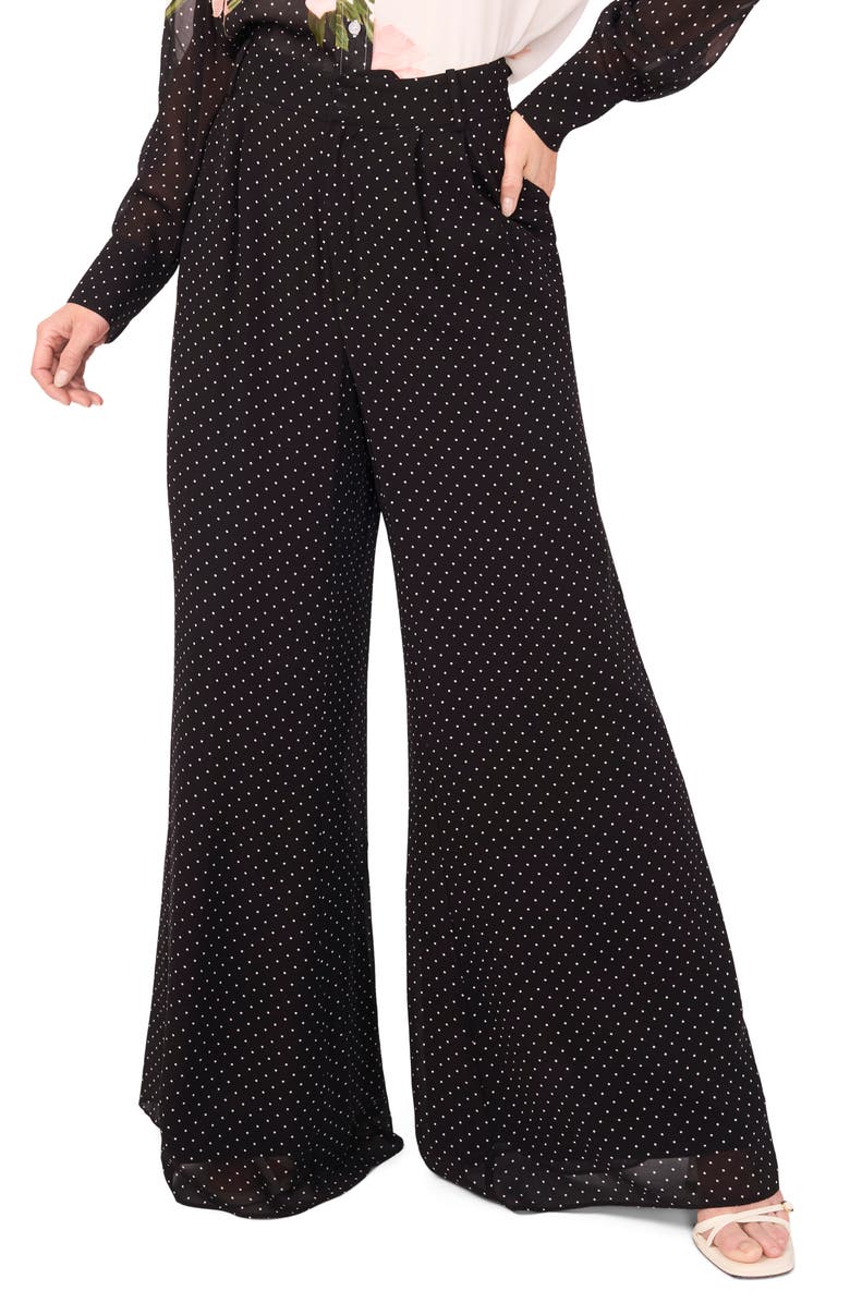 Ted Baker Wide Leg Tuck Pants, Main, color, 