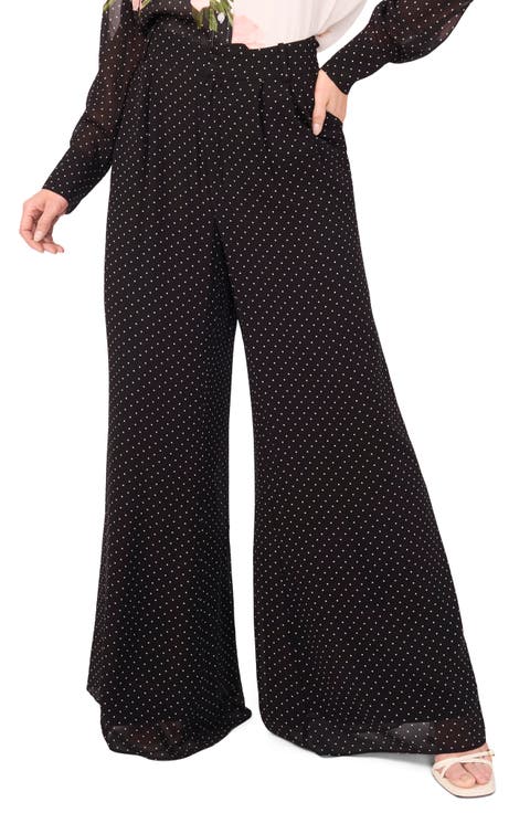 Wide Leg Tuck Pants
