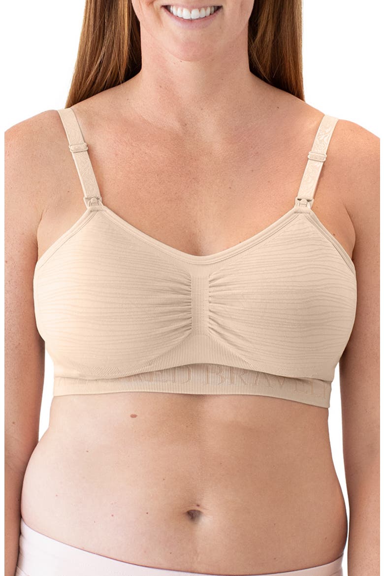 Busty Sublime Hands-Free Pumping & Nursing Bra -Sizing Options from E-H Cup, Main, color, BEIGE