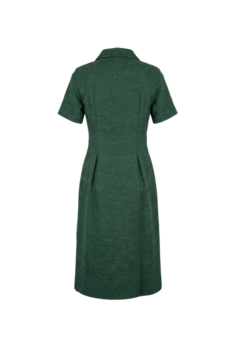 Reanna Bouclé Midi Dress, Alternate, color, Spruce