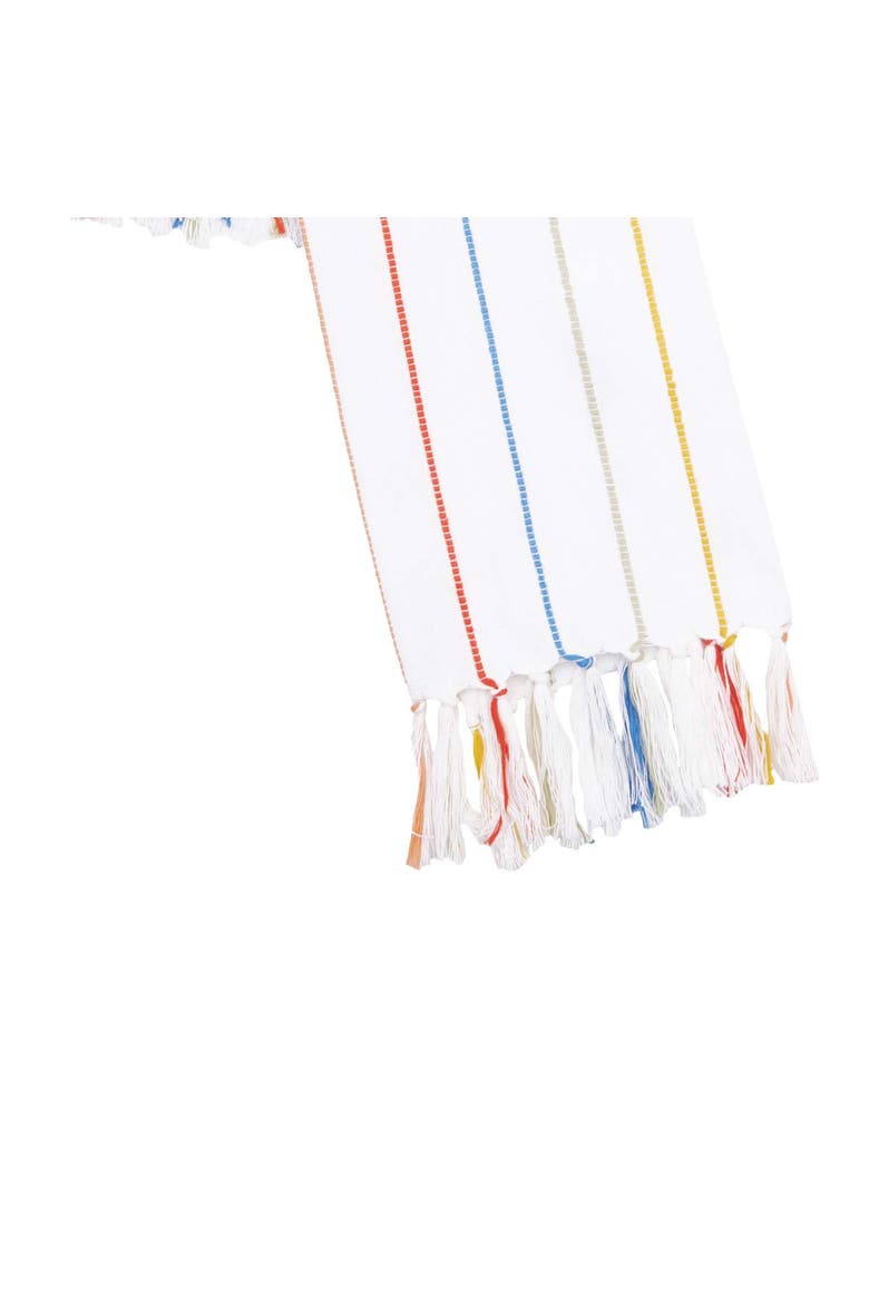 Wonderland Stripe Towel, Alternate, color, White