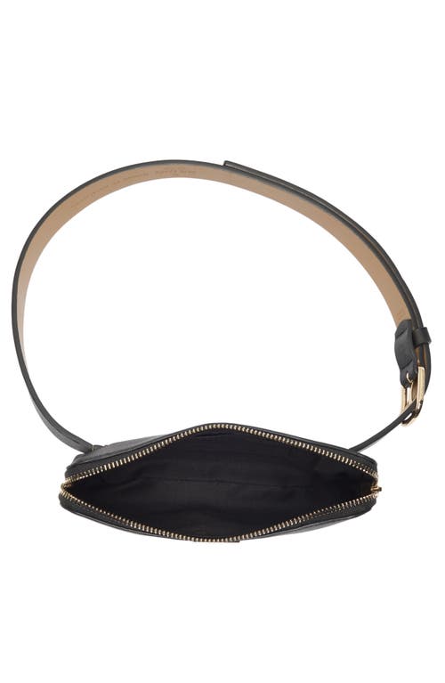 Kate Spade New York Saffiano Top Zip Belt Bag In Black