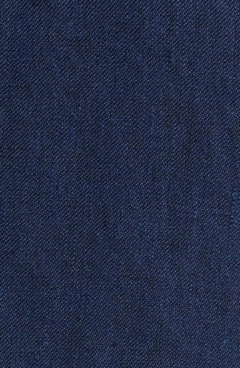 Nordstrom Henrik Trim Fit Solid Italian Linen Suit Separate Jacket, Alternate, color, Navy Blazer