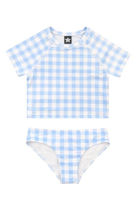 Kids' Short Sleeve Rashguard Swimsuit