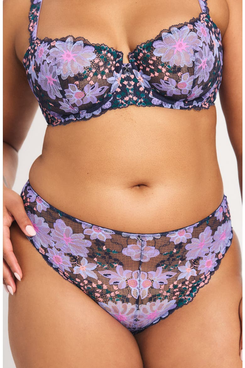 Fleur Fantasy Cheeky Briefs, Main, color, DARK AND STORMY BLUE