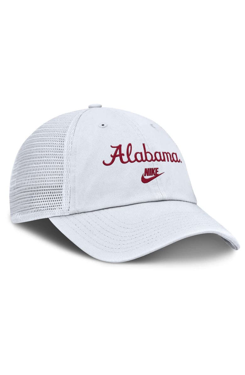 Nike Men's Nike White Alabama Crimson Tide Club Legacy Adjustable Trucker Hat, Alternate, color, White