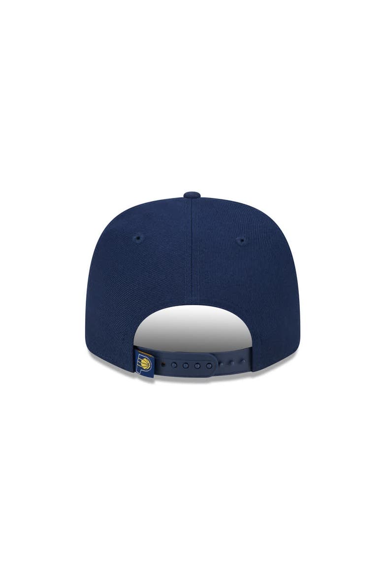 Men's New Era Navy Indiana Pacers Core Logo 9SEVENTY Stretch-Snap Hat, Alternate, color, Navy