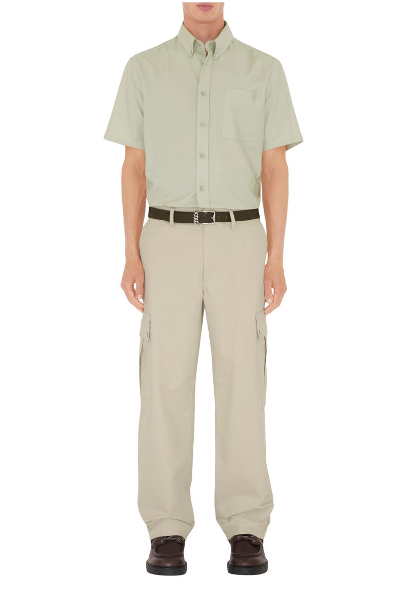 Burberry Relaxed Fit Cotton Oxford Shirt, Main, color, 