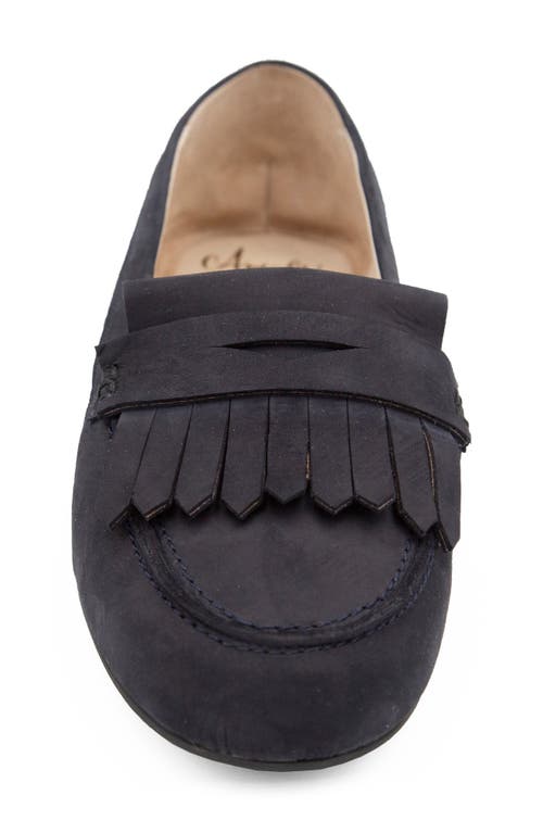 Amalfi By Rangoni Donnola Kiltie Penny Loafer In Navy Tiffany