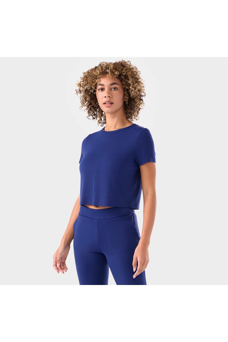 Ribbed Tee, Main, color, DEEP NAVY