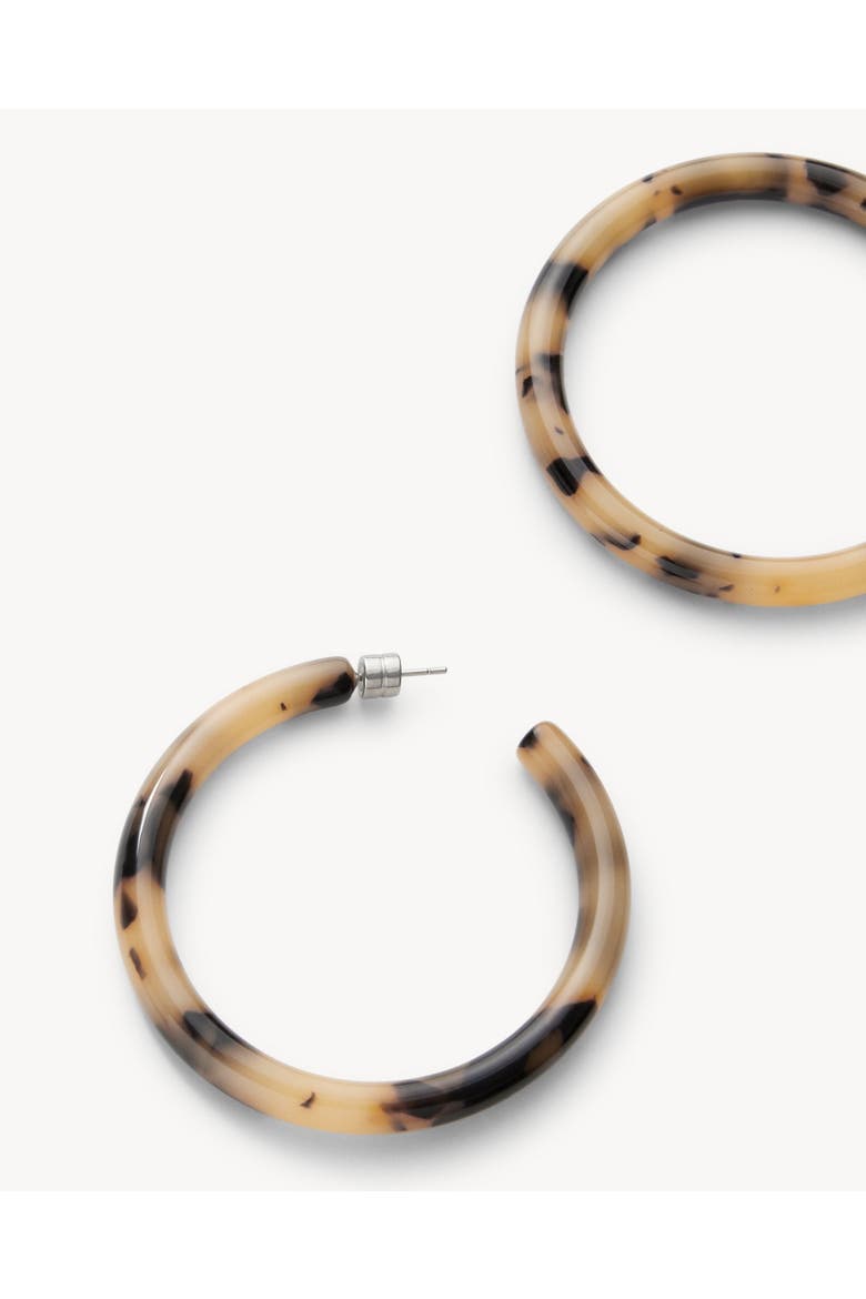 Bold Hoops, Alternate, color, Blonde Tortoise
