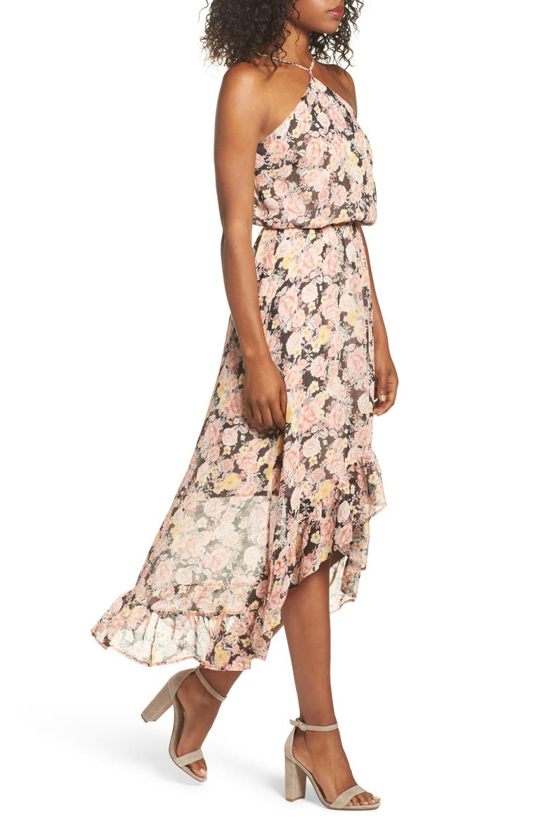 Halter Maxi Dress, Alternate, color, ELISE