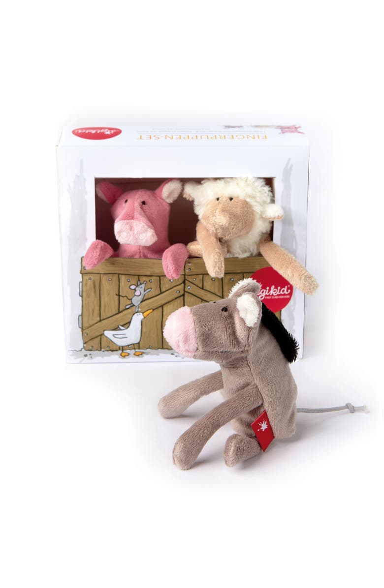 sigikid Finger Puppet Set Farm, Main, color, Multicolored