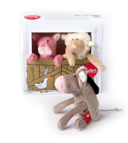 Sigikid Finger Puppet Set Farm In Multicolored