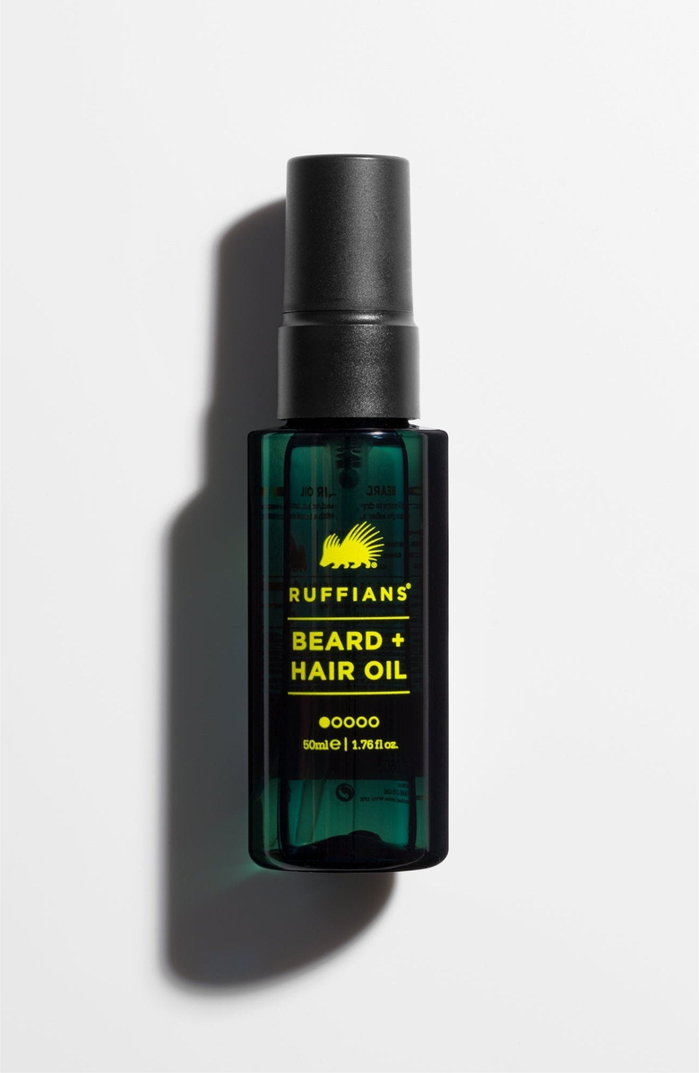 Ruffians Barbers Beard and Hair Oil, Main, color, NO COLOR