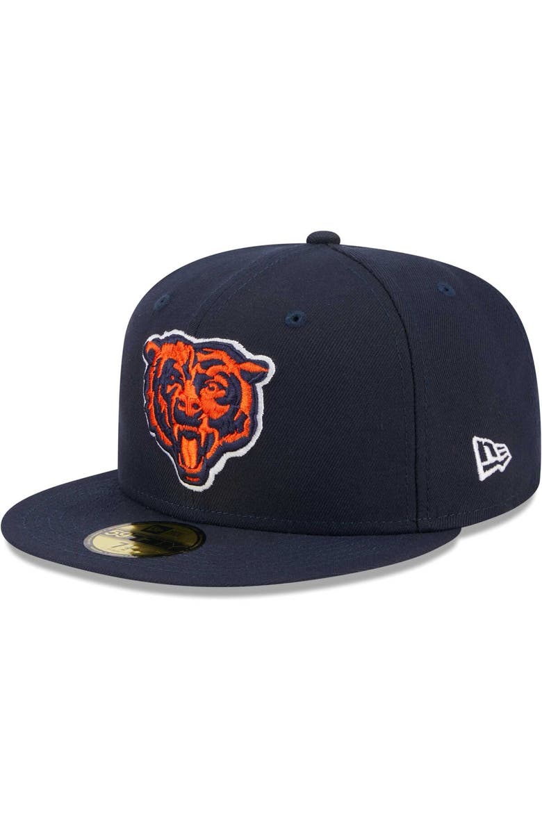 New Era Men's New Era Navy Chicago Bears Alternate Logo Main 59FIFTY Fitted Hat, Alternate, color, 