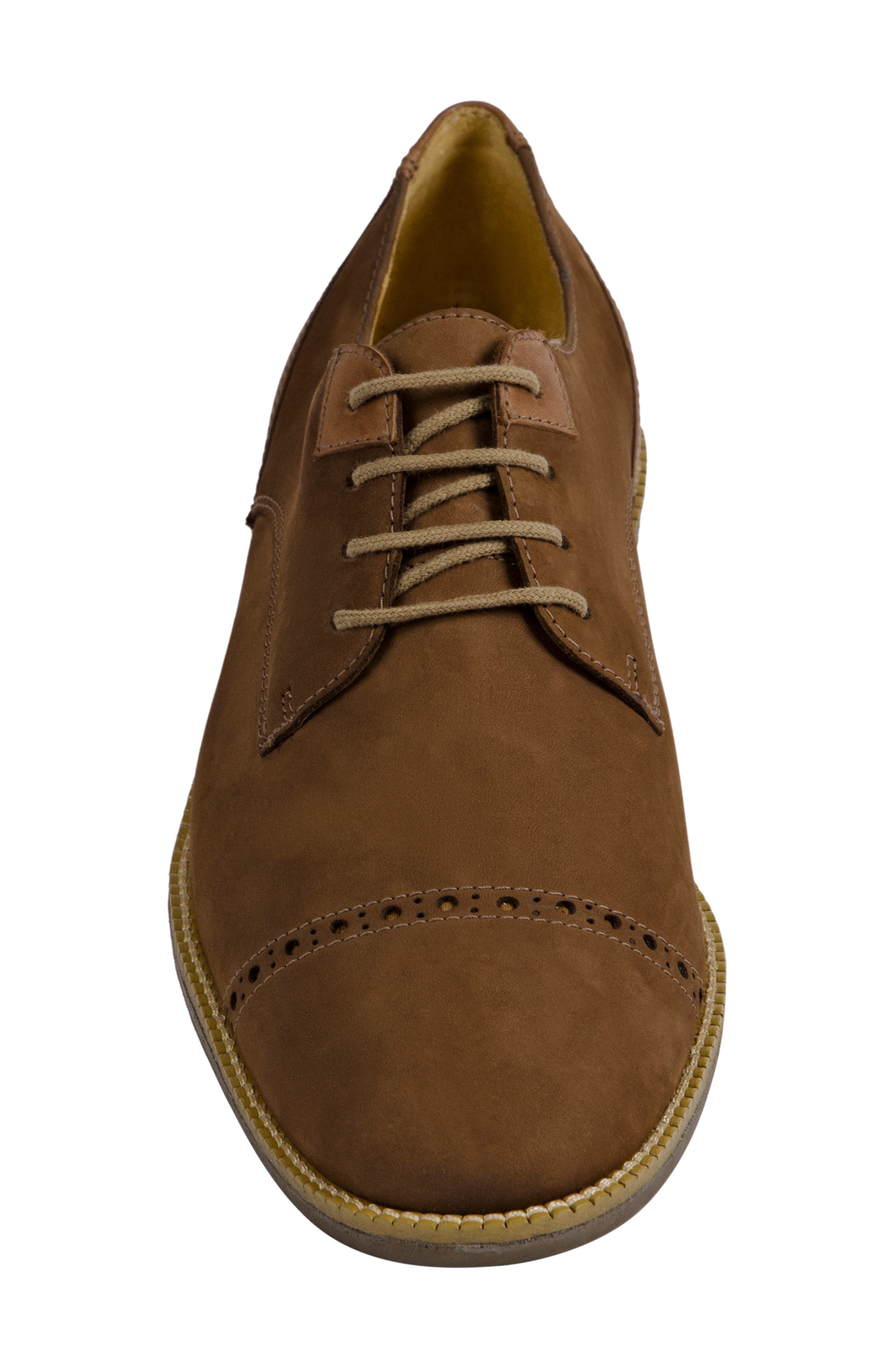 Percy Cap Toe Derby, Alternate, color, BROWN