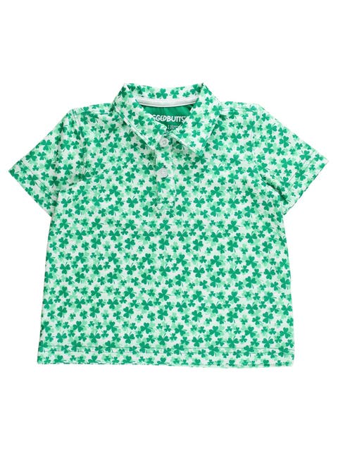 Boys Knit Short Sleeve Performance Polo