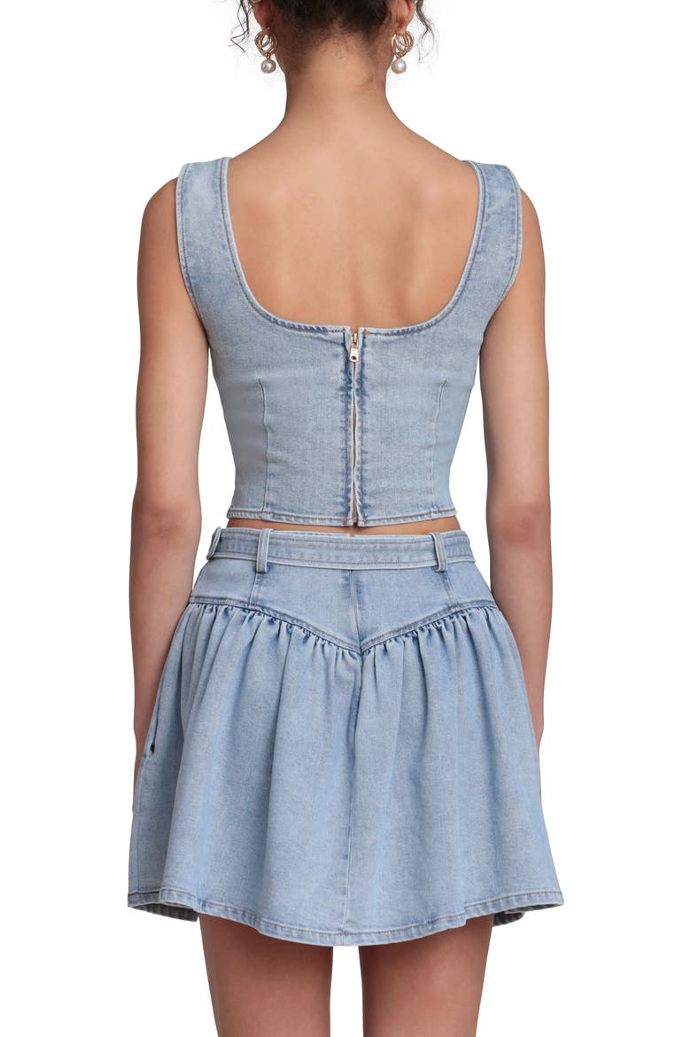 Denim crop Tank, Alternate, color, SATIN WASH
