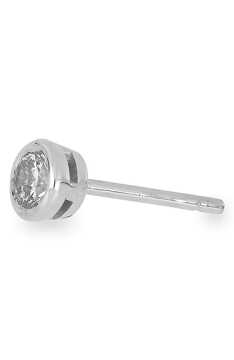 Bony Levy Bezel Diamond Single Stud Earring - 0.12 ctw., Main, color,