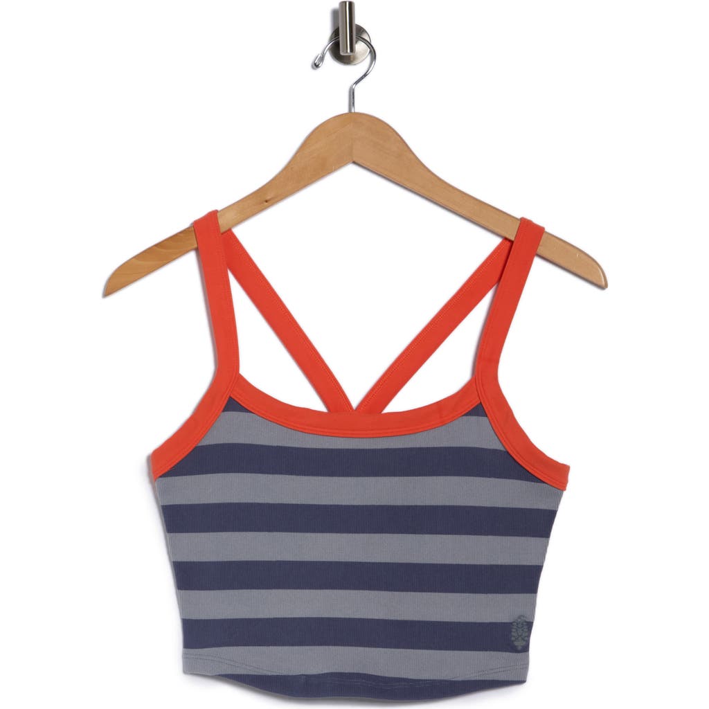Free People Fp Movement All Clear Stripe Camisole In Blue
