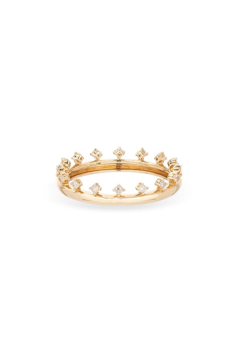 Tiara Diamond Eternity Ring, Main, color, YELLOW GOLD