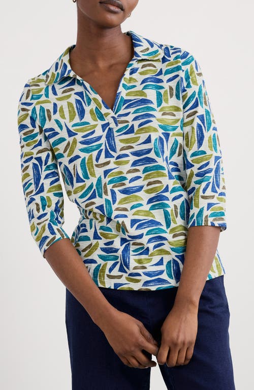 Seasalt Cornwall Wavecrest Organic Cotton Jersey Top In Multi