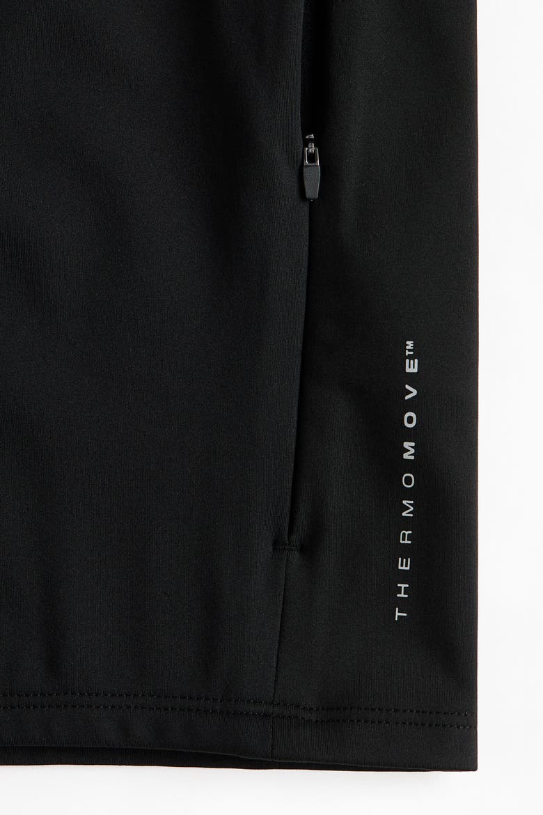 Warm Activewear Hooded Jacket With Thermomove, Alternate, color, Black