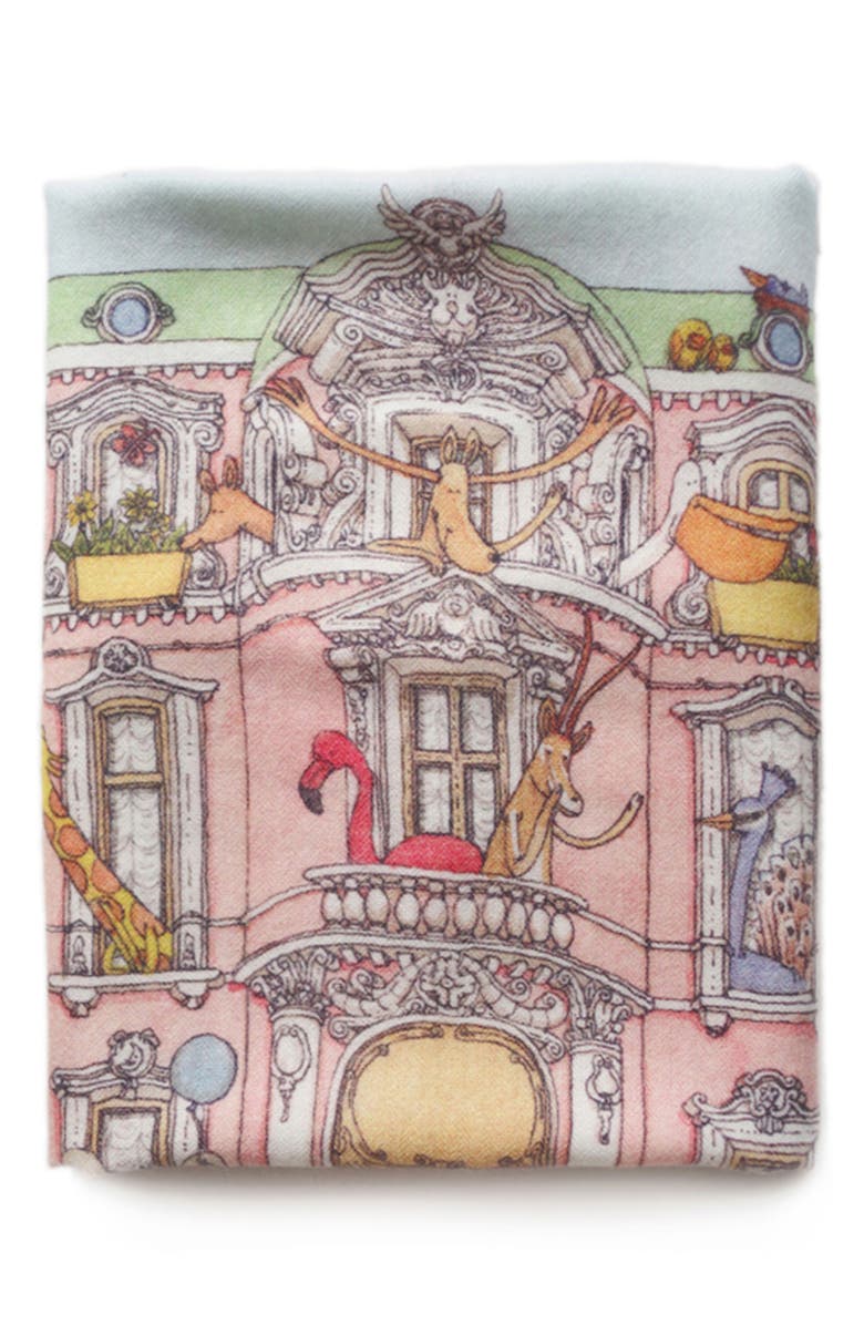 ATELIER CHOUX Monceau Mansion Cashmere & Wool Blanket, Main, color, 