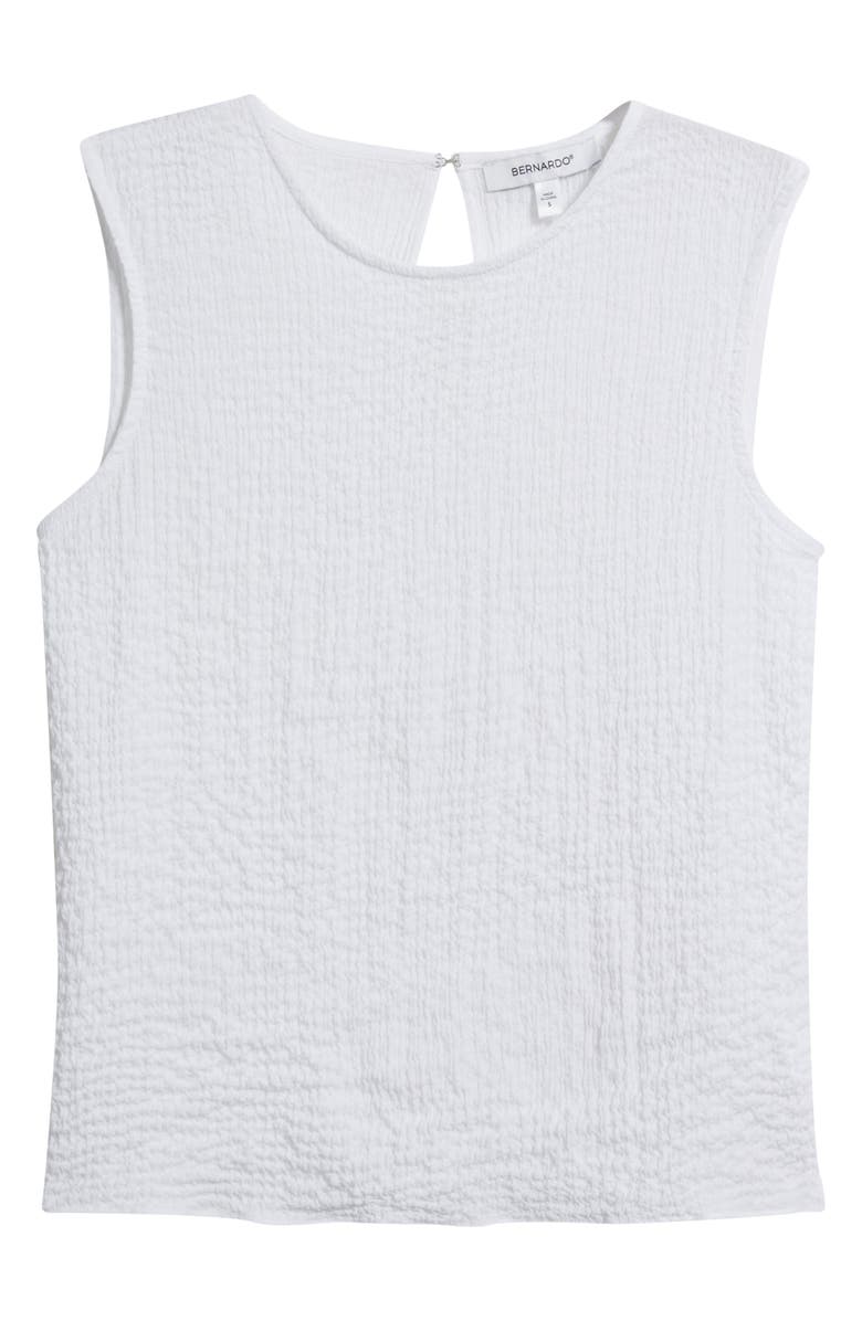 Bernardo Sleeveless Top, Main, color, Bright White
