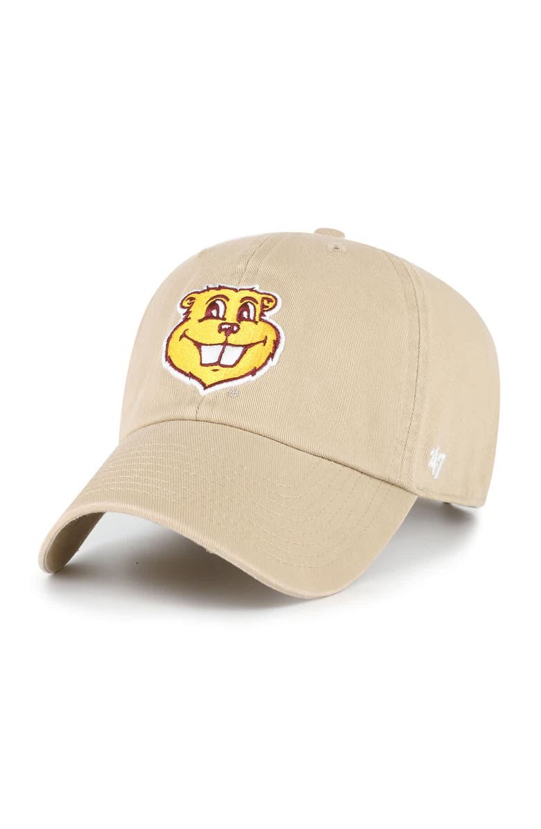 '47 Men's '47 Khaki Minnesota Golden Gophers Clean Up Adjustable Hat, Main, color, Khaki