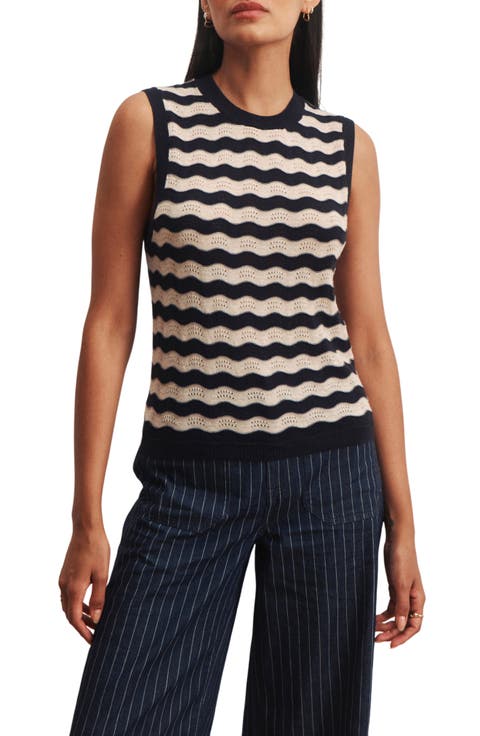 Everyday Scallop Pointelle Sweater Vest