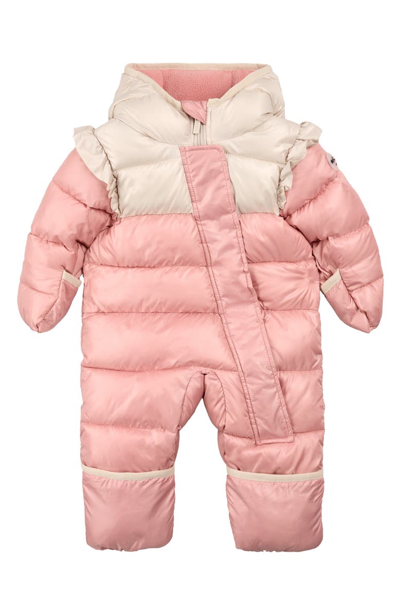 MILES THE LABEL Colorblock Quilted Water Repellent Bunting, Alternate, color, Pink Dusty