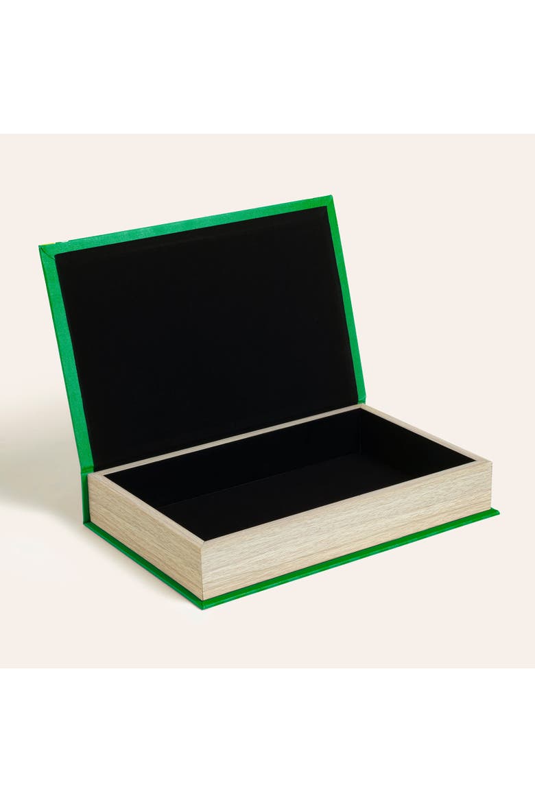 Olbia Decorative Box 7.5" x 12" Artisan Storage, Alternate, color, Green