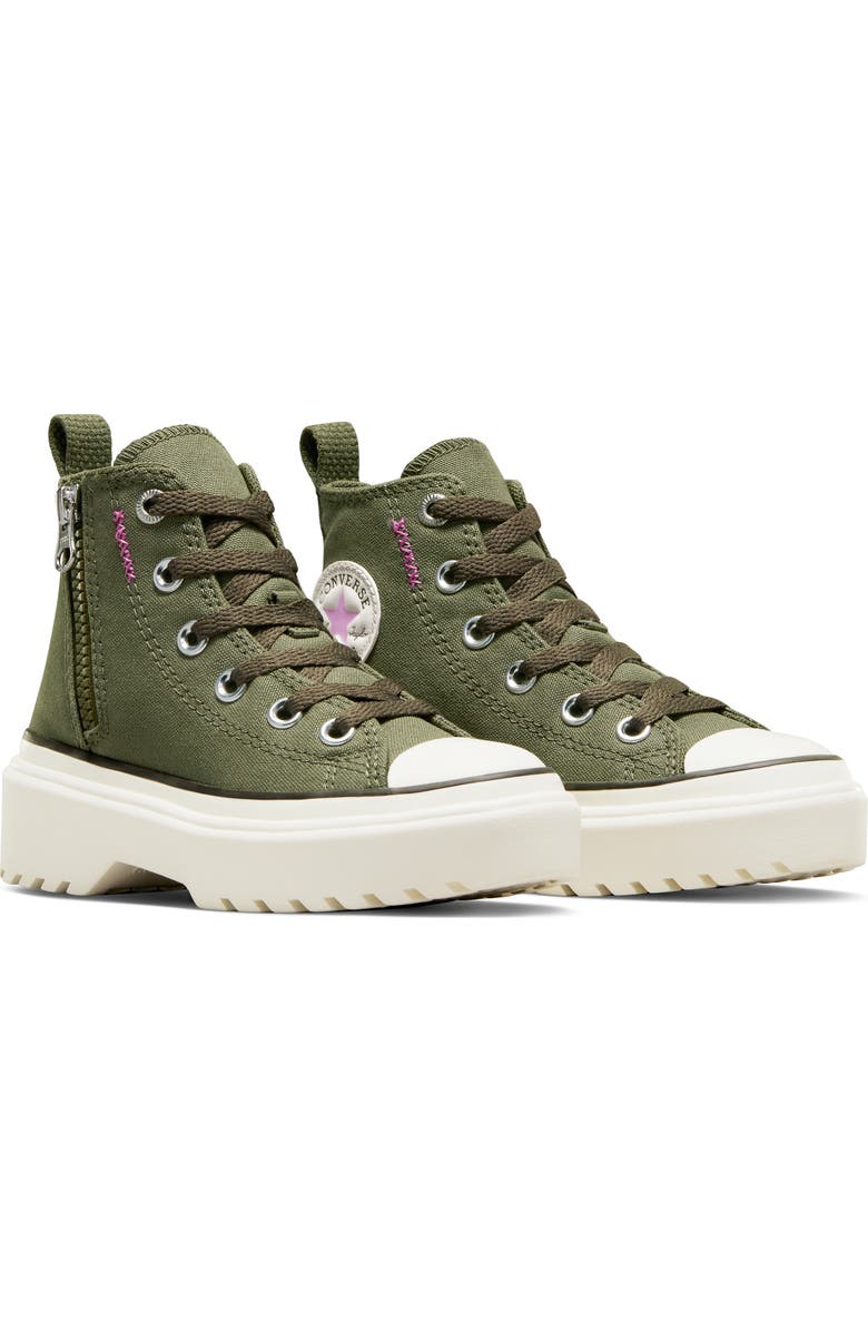 Converse Kids' Chuck Taylor<sup>®</sup> All Star<sup>®</sup> Lugged High Top Sneaker, Alternate, color,
