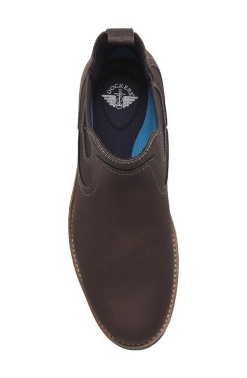 Dockers Mens Camden Rugged Chelsea Boot In Brown