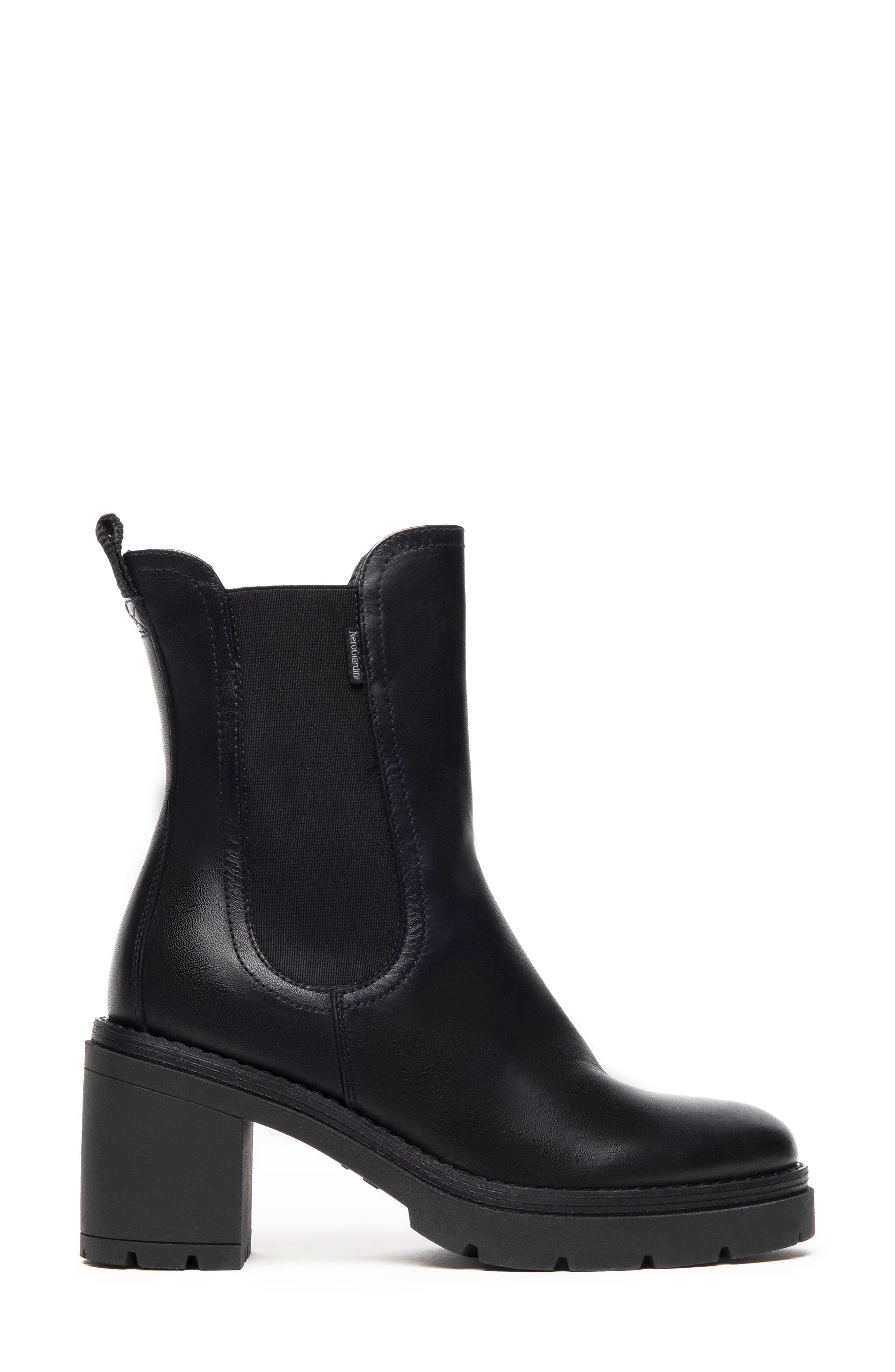 NeroGiardini Block Heel Chelsea Boot, Alternate, color, 