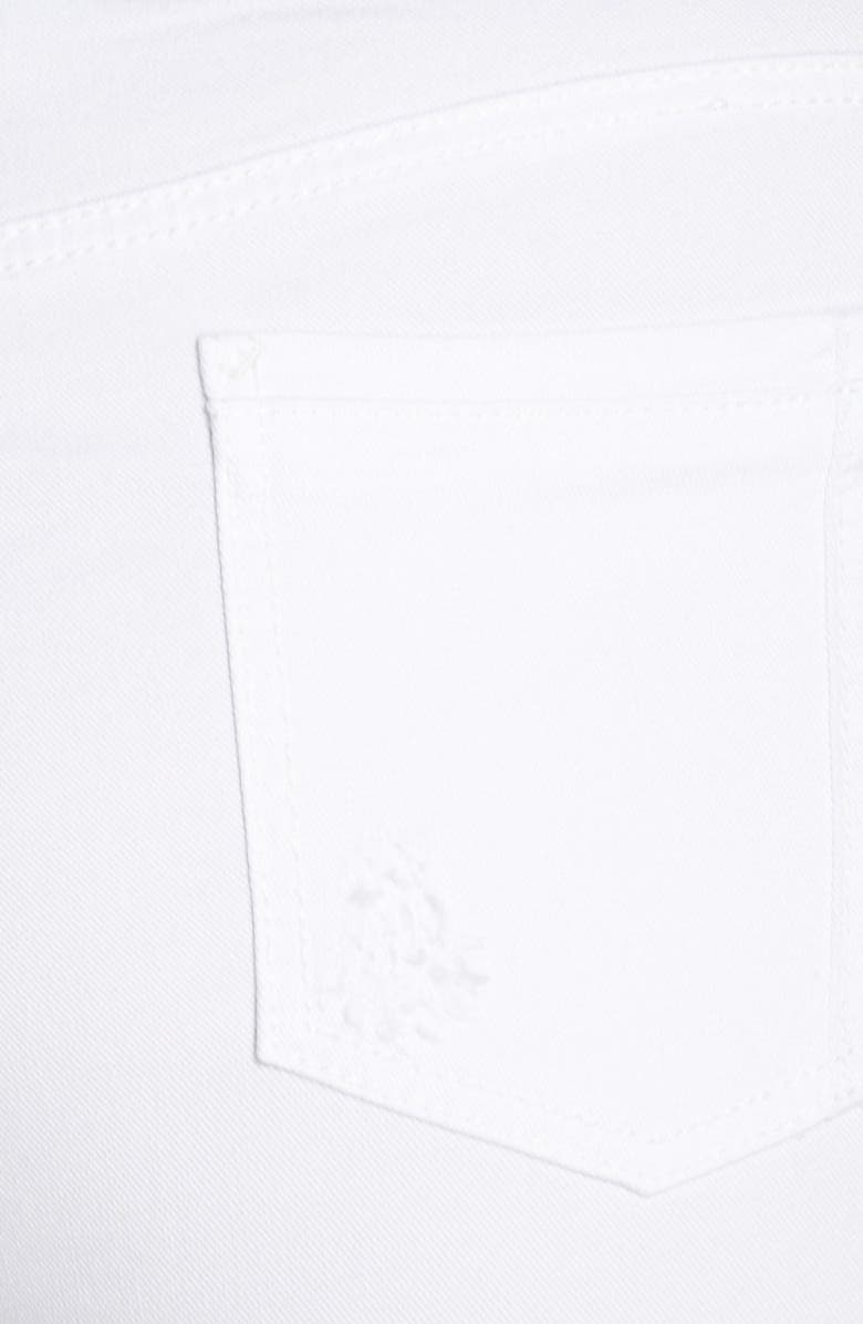 Poetic Justice 'Maya' Destroyed White Skinny Jeans, Alternate, color,