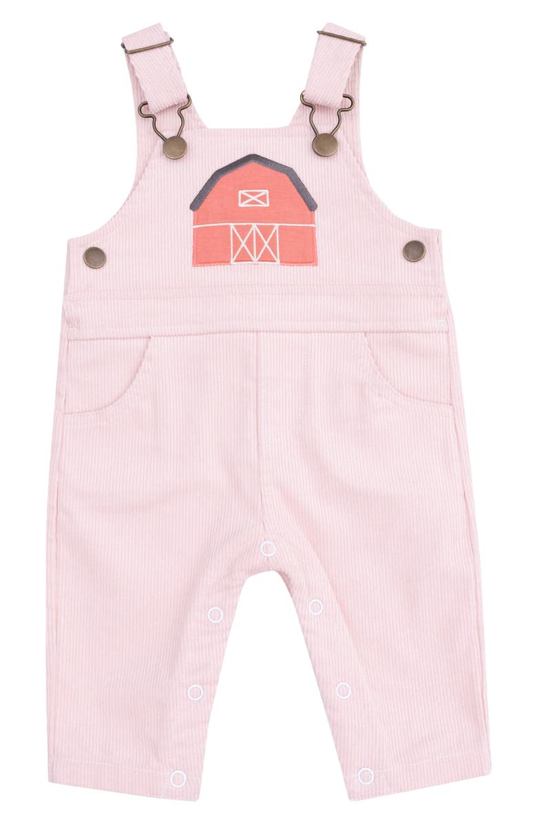 Angel Dear Little Farm Corduroy Overalls, Main, color, Pink
