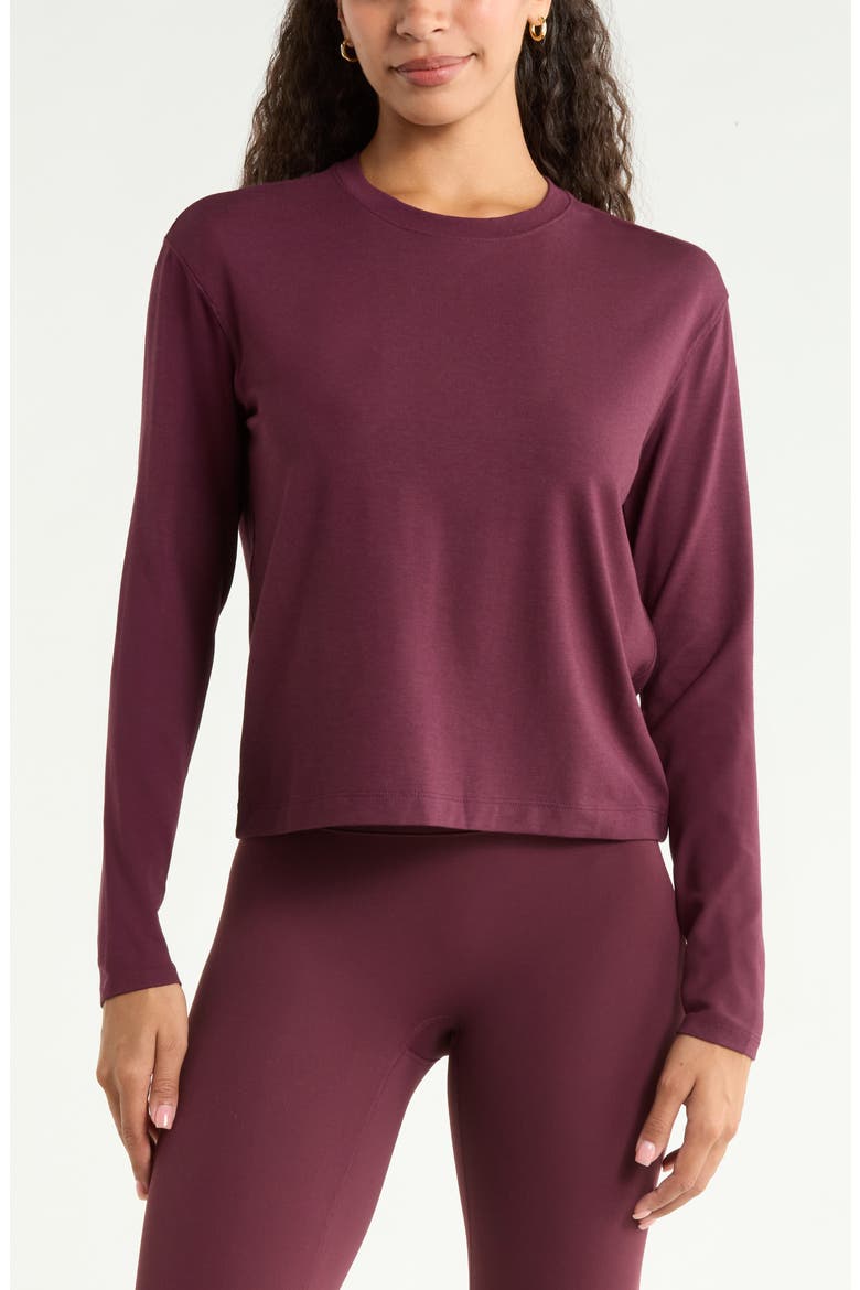 New Take Long Sleeve T-Shirt, Main, color, BURGUNDY STEM