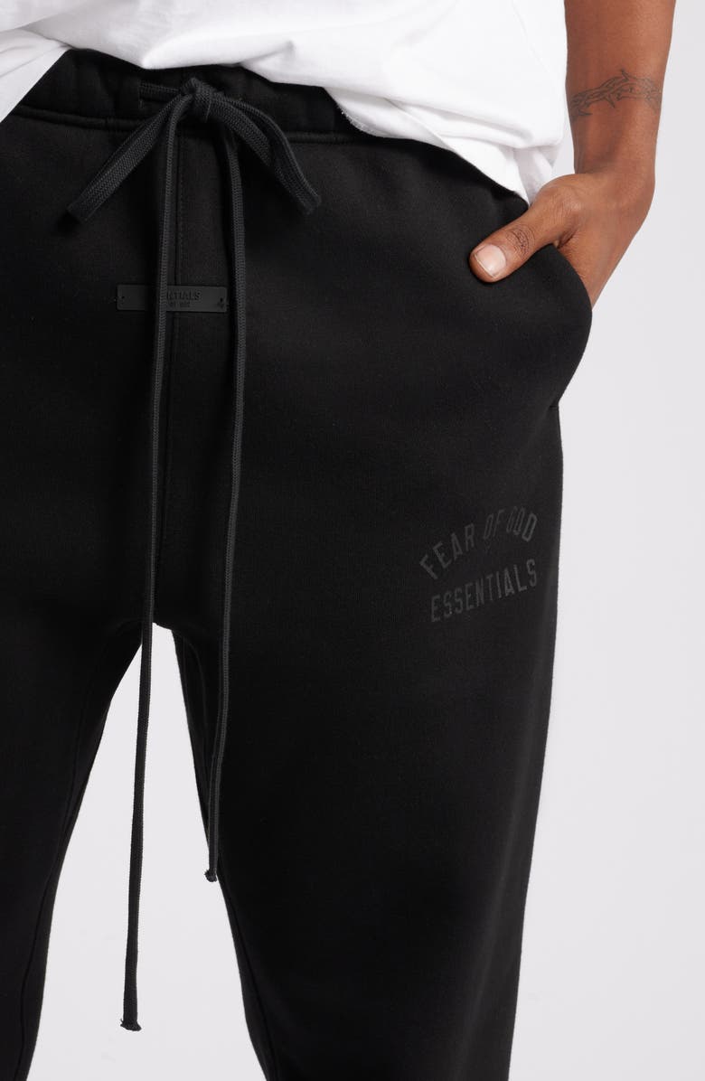 Fear of God Essentials Classic Cotton Blend Sweatpants, Alternate, color, Black