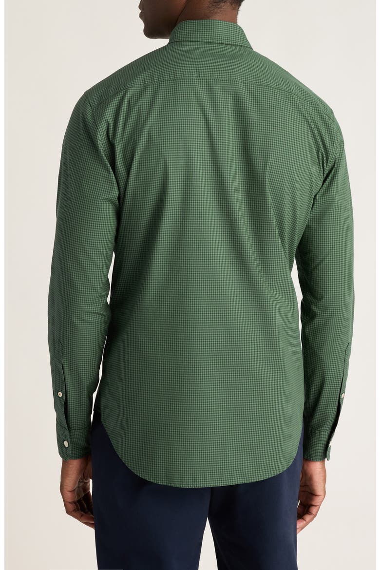 Everyday Slim Fit Microcheck Stretch Cotton Button-Down Shirt, Alternate, color, FREN CHECK GREEN